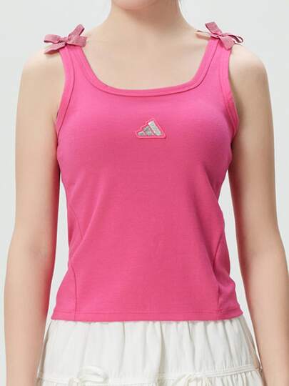  adidas 訓練運動跑步健身運動舒適無袖 瑜珈背心 女款