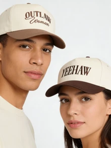 1pc Personalized Embroidered Name Hat, Personalized Hat, Custom Baseball Cap, Custom Adjustable Trucker Hat For Men And Women, Customize Your Text - Multicolor - View 2