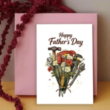 Thiệp chúc mừng Ngày của Cha thủ công độc đáo hình bó hoa dụng cụ - Thiệp hình búa và cờ lê, món quà hoàn hảo cho những người cha yêu thích tự làm và sử dụng dụng cụ, bền và phong cách. - Bộ - Xem 5