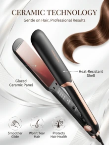 SOKANY SK-1907 Salon Hair Straightener Curler, 4 Levels Temp Control Flat Iron For Straightening & Curling - View 6