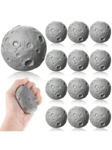 Novelty Autism Relief Toy Stress Ball, Moon & Solar System Sphere Stress Relief Toy, Hand Fidget Toy, Anti-Stress Toy - Multicolor - View 2