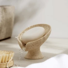 3D Printed Leaf-Shaped Self-Draining Soap Dish, Suitable For Keeping Soap Dry In Shower, Bathroom Sink, Kitchen Counter Or Bathtub, Appearance Similar To Gypsum Stone - Plaster Soap Box - View 10