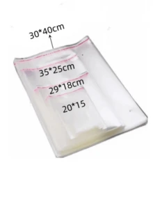 100 piezas Bolsas de papel encerado grandes autosellantes, autoadhesivas, bolsas de papel encerado y plástico transparentes y resellables para empaquetar ropa, camisetas, pantalones, accesorios, etc. - Blanco - Ver 5