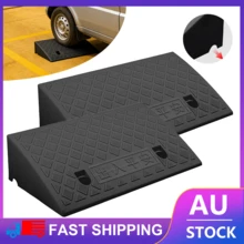 Lislark Kerb Ramps 7cm Height, 2PCS Curb Ramp For Cars, Heavy Duty Threshold Ramp For Wheelchairs, Rubber Curb Ram For Driveway, Mobility Scooter/Step,(50x27x7cm) X2 - Negro - Ver 5