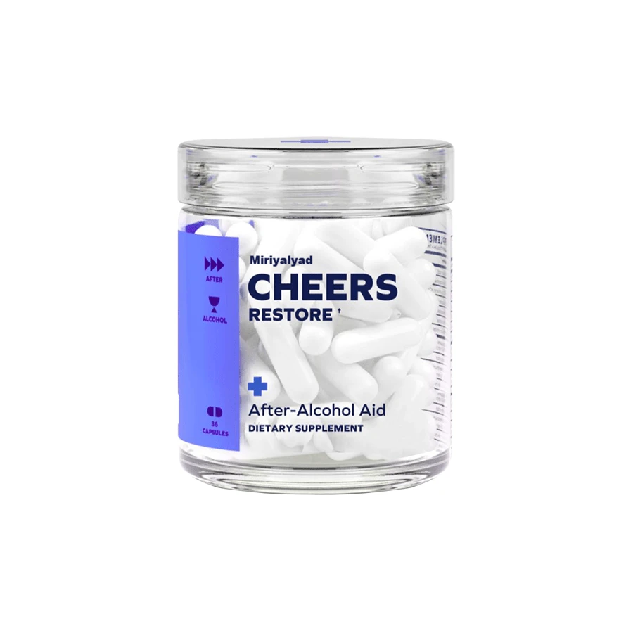 Miriyalyad Sinpuyle Cheers Restore Capsules With DHM & L-Cysteine – Wellness Support After Drinking | 12 Servings | Includes Prickly Pear, B Vitamins & Ginger - 1PCS - 查看 1