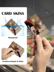 1pc Crown Rich Style Credit Card Sticker Protector, Hip-Hop Style PVC Material Anti-Fingerprint Durable Scratch-Resistant Wear-Resistant, Suitable For Men, Women, Couples, Small Chip Card, Bank Card Decoration Sticker, Credit Card, Transportation Card, Student Campus Card DIY - Multicolor - View 7