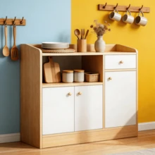 Gabinete De Almacenamiento Para Cocina - Buffet Aparador Con Cajón - Multicolor - Ver 1