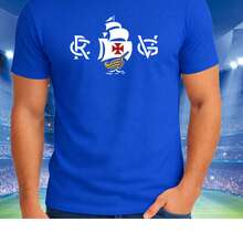 Vasco Da Gama Football Team T-Shirt, Premium 30.1 Knit Fabric, New Release - 寶藍色 - 查看 2
