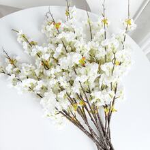 1/2/3 bông hoa anh đào nhân tạo, cao 73cm, thích hợp trang trí tường, phòng khách, phòng ngủ, đám cưới, tiệc tùng, trang trí bàn, nhà cửa, bàn làm việc, nhà bếp, bàn tiệc cưới, trang trí trung tâm, văn phòng, sân vườn, ngoài trời, nhà cửa, trang trí sân, trang trí mùa xuân hè thu đông. - trắng - Xem 4