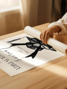 1pc - Personalized Graduation Poster, Black Bow Graduation Party Welcome Sign (2026 Graduates Class Logo), Welcome Poster, Fashion Graduation Logo, Minimalist Graduation Poster, Graduation Decor, University Graduation Party Welcome Background, Graduation Cap Badge, Graduation Party Welcome Poster Decor - Multicolor - View 5