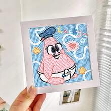 Panini SpongeBob Diamond Painting Set With Frame, Character Print DIY Diamond Painting Decor, Creative Gift - Sets - View 6