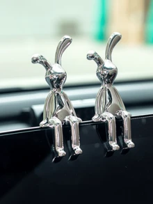 1 tượng thỏ tai dài dễ thương, dùng để trang trí xe hơi, bàn làm việc hoặc phòng ngủ, tượng động vật bằng nhựa ABS, trang trí nhà cửa, tượng nhỏ, quà tặng, lễ Phục sinh, đồ trang trí động vật tự làm. - Nhiều màu - Xem 4