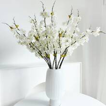1/2/3 bông hoa anh đào nhân tạo, cao 73cm, thích hợp trang trí tường, phòng khách, phòng ngủ, đám cưới, tiệc tùng, trang trí bàn, nhà cửa, bàn làm việc, nhà bếp, bàn tiệc cưới, trang trí trung tâm, văn phòng, sân vườn, ngoài trời, nhà cửa, trang trí sân, trang trí mùa xuân hè thu đông. - trắng - Xem 2