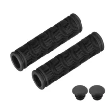 Bike Handlebar Rubber Grips For Mountain Bike & Road Bike, Anti-Slip, Universal Accessories - Black - View 9