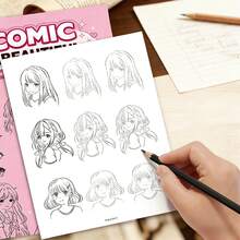 32 Pages Anime Character Line Drawing Book, Anime Character Line Drawing Beginner's Guide, Anime Girl Line Drawing Sketchbook, Easy Outline Sketching, Includes Clear Outline Templates, Provides Tracing Techniques And Color Mixing Material Practice, High-Quality Sketch Paper - Suitable For Boys And Girls Ages 3+, Beginner Artists And Cartoonists, Step-By-Step Instruction - Great For Home Learning, Art Class And Professional Practice. - Multicolor - View 7