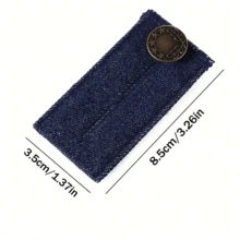 Đai nối eo bằng vải denim, eo co giãn điều chỉnh được, có thể tháo rời không cần may, thoải mái và đa năng cho cả nam và nữ. - Nhiều màu - Xem 12