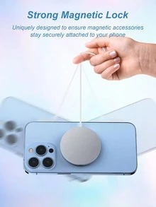 超薄磁环 – 手机磁贴，强力背胶，纤薄设计，兼容 Magsafe，适用于手机壳、无线充电器和车载支架，安装简便 - 導磁片 - 查看 5