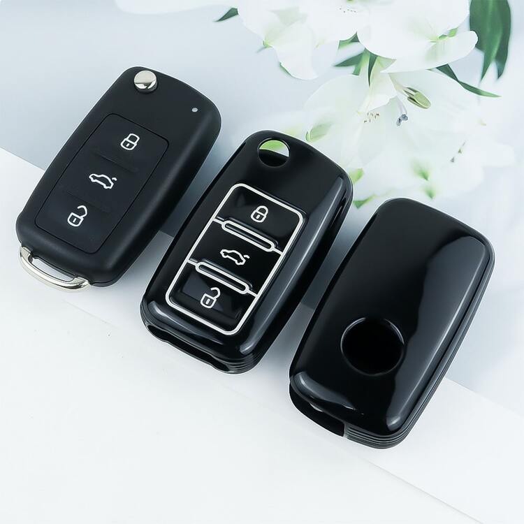 Bao đựng chìa khóa xe hơi cho VW, Magotan, Golf 4, 3, 5, 6, MK6, Passat, Touran, Bora, Tiguan, Jetta, Lavida, Octavia, túi đựng chìa khóa xe hơi, vỏ điều khiển từ xa. - gói duy nhất - Xem 6