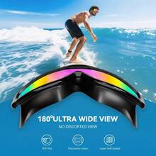 2-Pack Swim Goggles With Attached Earplugs & Nose Clips Adult Men & Women, Anti-Fog/No Leak Wide View Swimming Goggles ,, No Raccoon Eyes,  Multi-Swimming Goggles Fun, Pool Day, Beach Trip, Lap Swimming - Màu xanh nước biển và bạc sáng - Xem 6