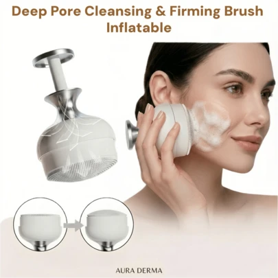 Deep Pore Cleansing Face Brush, Air Pump Design, Premium Soft Silicone Material, Gift For Women