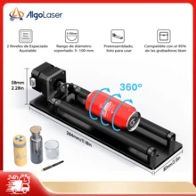 Accesorios para máquina de grabado láser AlgoLaser: Rodillo rotatorio ARR1.0, módulo de grabado con rodillo rotatorio en el eje Y, utilizado para grabar objetos cilíndricos, compatible con la mayoría de las máquinas de grabado. - Ver 2