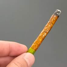 2包，HORENT系列78毫米长卷烟纸，独特的金色透明卷烟纸，每包50张，便携式紧凑型卷烟纸册 - 查看 6