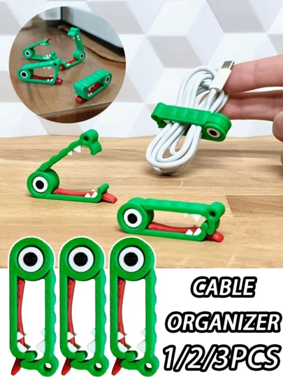 1/3pcs Cable Organizer, Solves Messy Or Tangled Cables, Compact & Portable For Easy Storage, Essential Travel Tool, Cable Tie