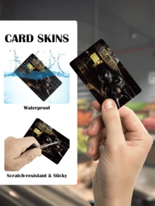 1pc Anubis Death God Credit Card Sticker, PVC Material Anti-Fingerprint Durable Anti-Scratch, Suitable For Men And Women, Couples, Decorative Sticker For Debit/Credit Cards, Transportation Cards, Student ID Cards - Multicolor - View 5