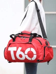 1pc Functional Large Capacity Backpack, Unisex Multi-Purpose Travel Bag. Made Of Waterproof Oxford Cloth, Resistant To Tearing And Splashing. Versatile Hand-Held And Backpack Design, Adjustable And Padded Shoulder Straps To Relieve Shoulder Pressure For Long-Term Wear. Convenient Top Handle For Flexible Carrying. - Multicolor - View 24