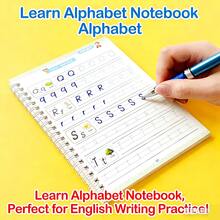 16-Page English Groove Practice Workbook, Handwriting Font Practice, English Alphabet Learning, English Letter Tracing Book, Writing Copybook, Coil Notebook, English Calligraphy Copybook - A - View 1