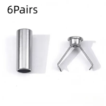 6/12/20Pairs Metal Rope Buckle Hoodie Pants Waistband Cap Rope Pendant Clip Buckle Rope End Clasp Accessories Metal Hanging Plated Bell For Sweatshirt Pants Head Cap Rope Button Decorative Buckle Rope Stop Buckle - Multicolor - View 22