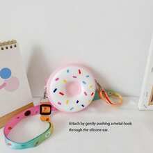 Cute Donut Shaped Wallet, Ideal As Birthday Gift, Christmas Gift, And Party Favor - Multicolor - View 5