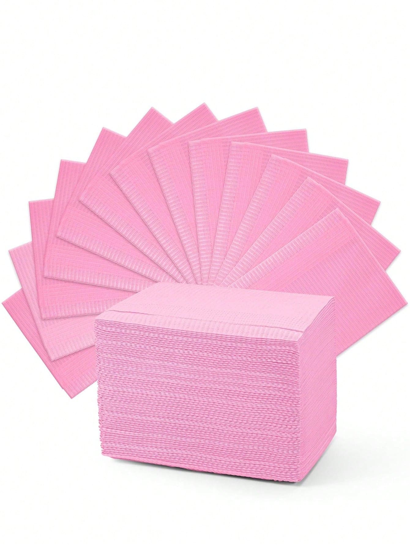 20片/30片装一次性牙科围兜 - 一次性清洁垫、牙科纹身围兜、粉色纸巾、纹身台布、牙科垫、纸质床单、睫毛用品 - 查看 1