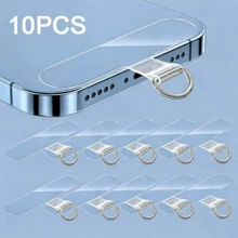 10pcs Universal Phone Lanyard, 2.4 Inch, Nylon Detachable Hanging Strap With Card Pad, Smartphone Wristband Tether Pad Compatible With Android And Most Smartphone,Gifts For Mother, Family, Friends, Kids, Birthday, Holiday Phone Chain - Multicolor - View 2