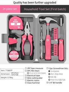 13/24/15/18/20 Piece High Quality Tool Set, Complete Manual Repair And Maintenance Tool Kit For Home Furniture, Automotive, Daily Maintenance, No Assembly Required, Battery Not Included - Multicolor - View 20