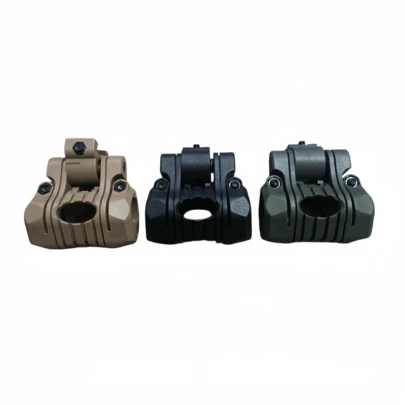25mm Adjustable 5-Level Flashlight Holder, Helmet Flashlight Mount, Nylon Flashlight Protective Case, 3 Colors Available