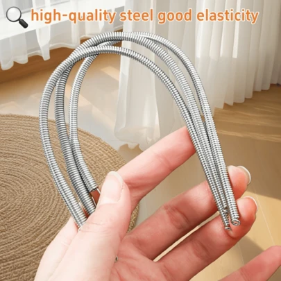 1pcHigh-Efficiency Threading Tool, Easy To Use. Household Helper For Various Sewing Tasks, Bendable Multi-Purpose Elastic Belt Assistant, Effortless Threading, Soft Aible, Easily Navigates Through Narrow And Winding Spaces, Home Clothing Waistband Elastic Aid, Hoodie Drawstring Threading Clip, Hand Sewing Replacement Tool, Sports Pants Shorts Jacket Spring Ring Threading , Spring Eyelet Threading Tool [Holiday Gift For Wife And Mother] Style And Color Sent At Random