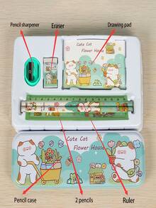 Bộ văn phòng phẩm hoạt hình dành cho trẻ em, quà tặng, dụng cụ học tập sáng tạo, hộp văn phòng phẩm 6 món, quà tặng ngày lễ, phần thưởng dụng cụ học tập cho học sinh, quà tặng trẻ em, quà tặng tựu trường, dụng cụ học tập, quà tặng Giáng sinh, Halloween, sinh nhật, Lễ Tạ ơn và Lễ Phục sinh. - Nhiều màu - Xem 4