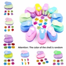 Random Color Flower Furador 7*6*4cm Diy Paper Cut Eva Foam Maker Puncher Scrapbooking Labor Saving For Hole Punch Embossing - Multicolor - View 7