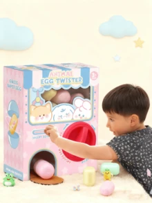 1个儿童趣味扭蛋玩具，迷你抓娃娃机，抓娃娃游戏，生日礼物，圣诞礼物，适合男孩和女孩（手工测量可能略有偏差） - 彩色 - 查看 2