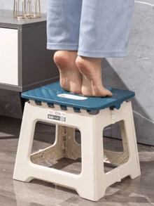 Lightweight Durable Folding Stool With Handle - Ideal For Kitchen, Bathroom, Camping, Hiking, Barbecue - Multicolor - View 4