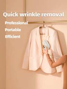 OBOVAY Steam Ironing Machine, Steam Iron, Hanging Ironing Machine, 1000W High Power, Fast Preheating, One Click Steam Output, Efficient Removal Of Clothing Wrinkles, 180 ° Rotating Handle, Compact Body, Space Saving, Suitable For Families And Business Trips - EU E Type Plug(220-240V) - View 4