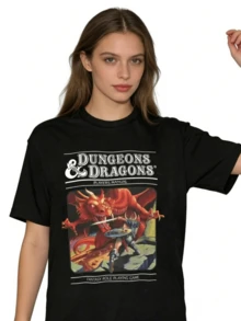 Sea Ball T-Shirt Dungeon And Dragon T-Shirt Hip Hop T-Shirt Men Women Summer Awesome Printed Short Sleeve Tees Fashion Y - màu đen - Xem 2