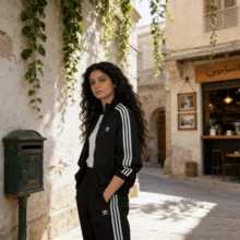 Áo khoác thể thao cổ đứng phong cách retro adidas Originals Adicolor Classics Trefoil phối màu sọc, khóa kéo, logo, kiểu Nhật Bản, mùa thu, dành cho nữ, màu đen. - màu đen - Xem 7