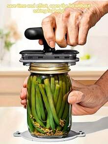 Adjustable Multi-Function Bottle & Jar Opener - Easy Grip Manual Kitchen Tool, Made Of Durable ABS Material, No Power Needed, Ideal For Gatherings And Everyday Use, Bottle Opener - View 4