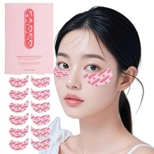 Under Eye Mask, Peptide Collagen Hydrogel Eye Patch For Puffy Eyes And Dark Circles,  Under Eye Patches, Korean Skin Care Faded Brightening Under Eye Masks | Revitalizing Patches To Depuff, Hydrate, And Illuminate | Diminishes Dark Circles And Fine Lines | Made With Kojic Acid, Caffeine & Niacinamide - 粉色 - 查看 2