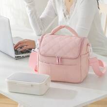 Personalized Large Capacity Insulated Lunch Bag, Bento Tote With Shoulder Strap And HandlePortable Thermal Bento Tote, Lunch Box, Back To School - Multicolor - View 6