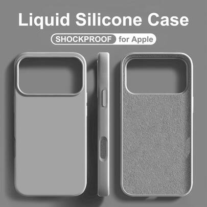 Liquid Silicone Phone Case Shock- And Impact-Resistant Back Cover For IPhone 17 Pro Max 16 15 14 13 12 11 Pro Series Shockproof Phone Protection Comfortable Feel Phone Case