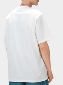 CAMEL CROWN Men's Outdoor Sports Short Sleeve T-Shirt, Comfortable Breathable Quick-Dry, Suitable For Spring & Summer Wear - Endless White - View 2