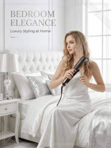 SOKANY SK-1907 Salon Hair Straightener Curler, 4 Levels Temp Control Flat Iron For Straightening & Curling - View 1